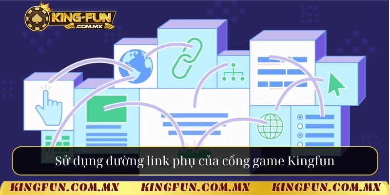 Sử dụng đường link phụ của cổng game Kingfun