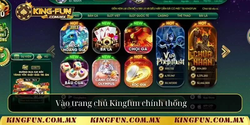 Vào trang chủ Kingfun chính thống